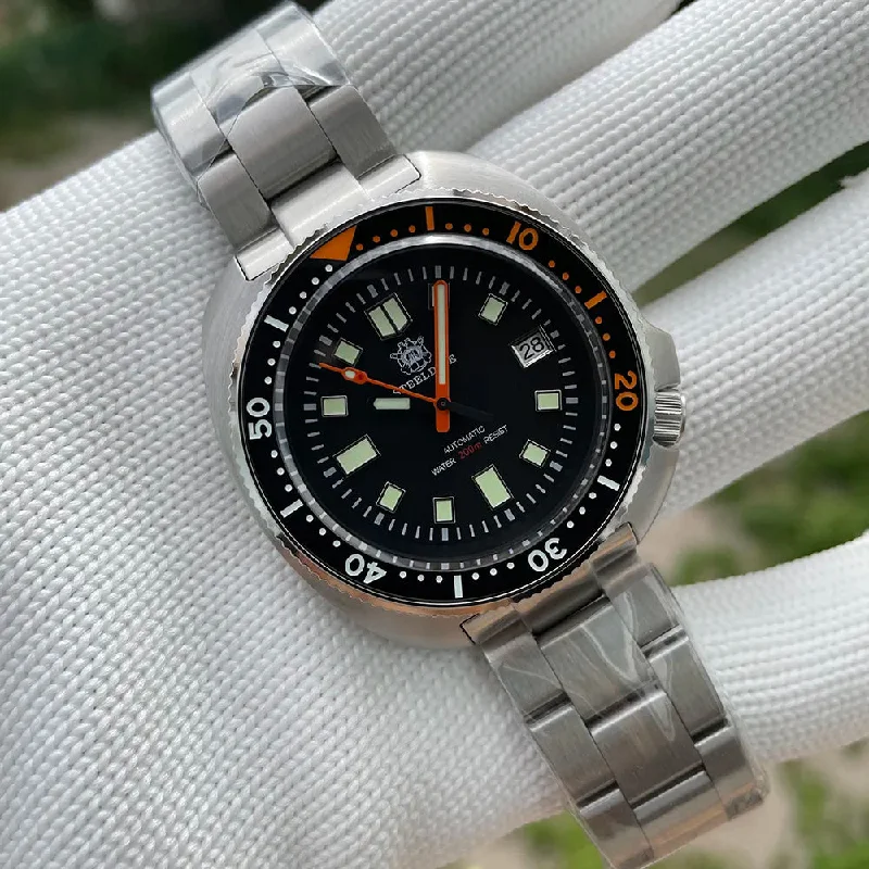 men's titanium dive watches -Steeldive SD1970C Captain Willard Dive Watch