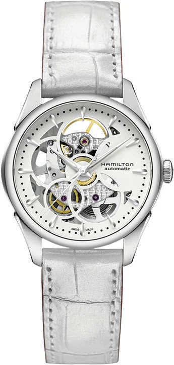 women's Hamilton SuperLuminova watches -Hamilton Watch Jazzmaster Viewmatic Skeleton Lady
