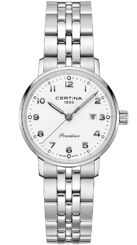 women's Certina leather strap watches -Certina DS Caimano Lady
