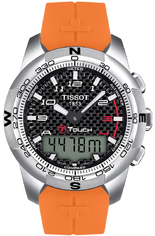 Smart Watches for Mens Retailer-Tissot Watch T-Touch II Titanium