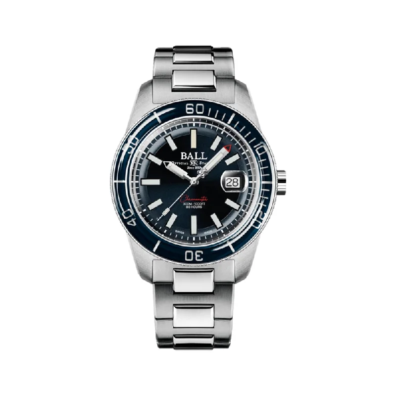 men's chronograph watches with barometer function -Engineer M Skindiver III Beyond Black Dial, 41.5 mm