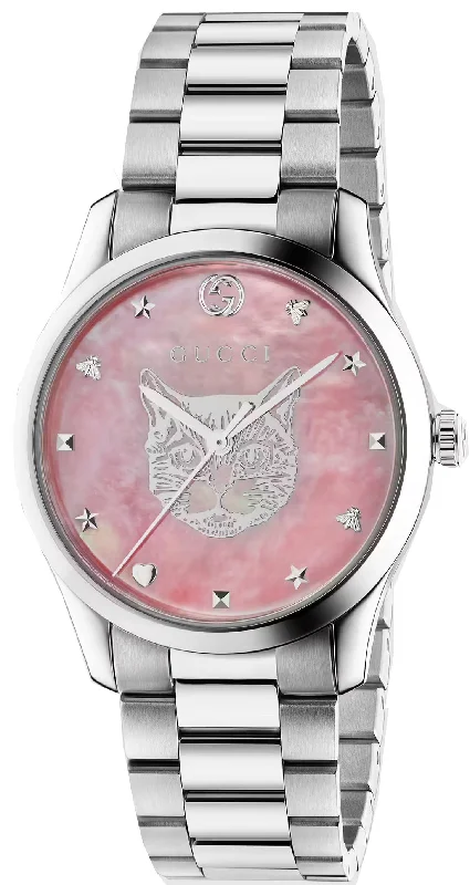 women's mechanical watches with dual time function -Gucci Watch G-Timeless Ladies