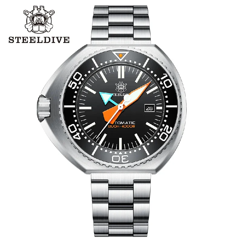 men's dive watches with power reserve -Steeldive SD1985 Professional 1200m Dive Watch men's dive watches with power reserve -Steeldive SD1985 Professional 1200m Dive Watch