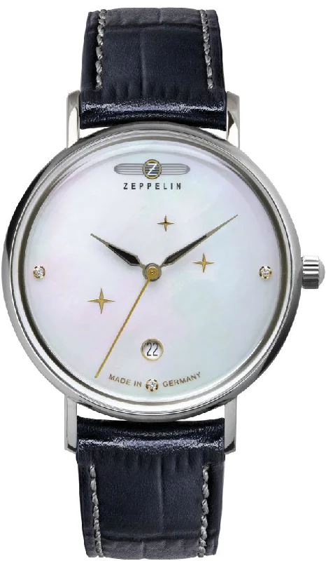 women's mechanical watches with SuperLuminova design -Zeppelin Luna Ladies