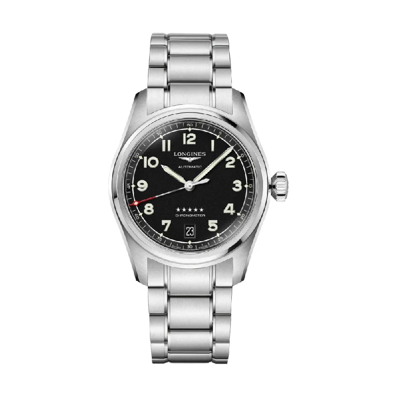 architect-style dresswatches-Spirit 37mm - Black on Bracelet