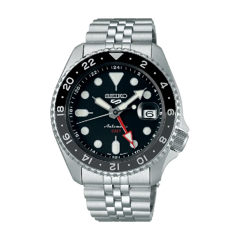 men's Seiko manual watches -SEIKO 5 SPORTS SSK001K1 AUTOMATIC G.M.T. MEN WATCH