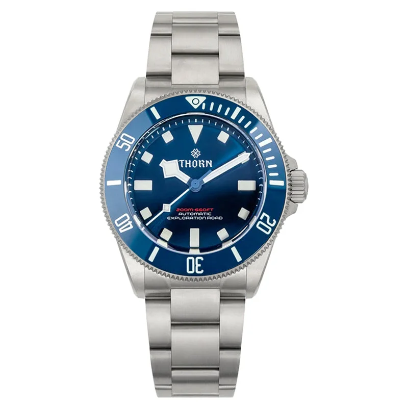 men's dive watches with SuperLuminova hands -★Pre-Owned★Thorn PT5000 Automatic 39mm Titanium Watch