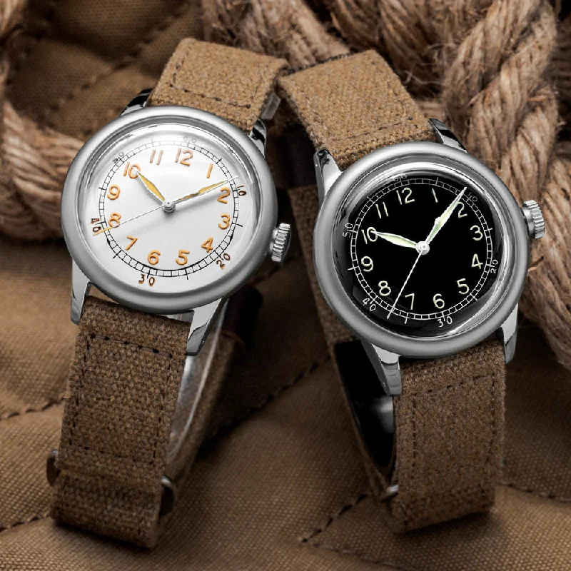men's military camouflage outfits -Thorn 36mm Stainless Steel A11 Military Field Watch