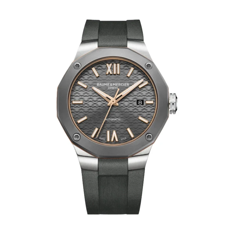 men's dive watches with date window -Riviera 10660 Titanium 42mm