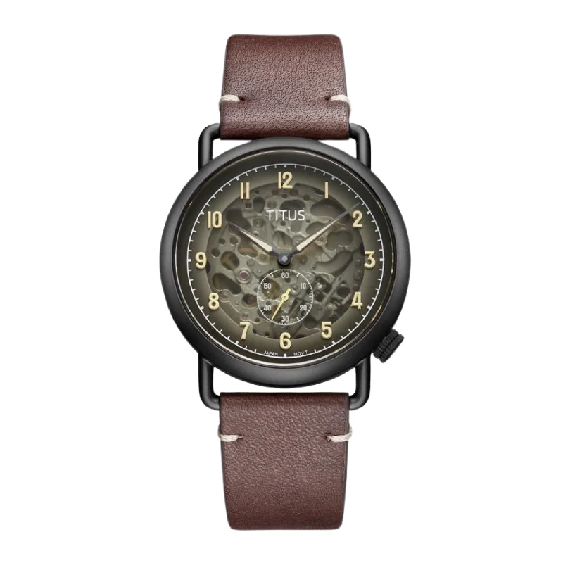 men's Seiko shock-resistant watches -SOLVIL ET TITUS CLASSIC W06-03299-004 3 HANDS AUTOMATIC MEN WATCH