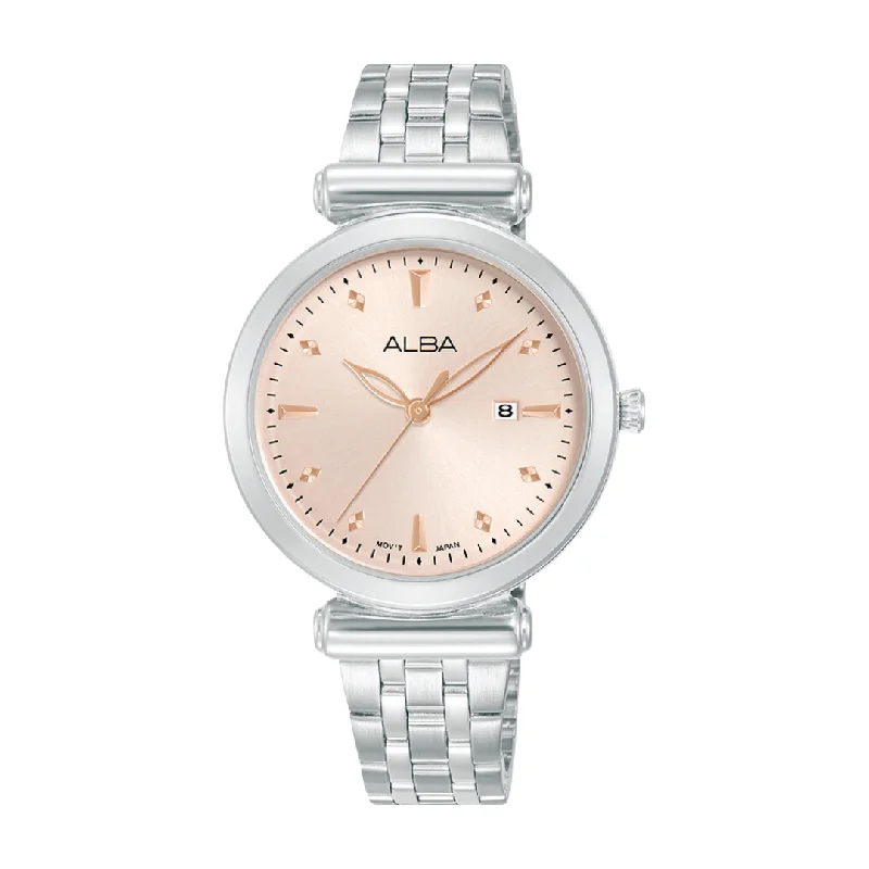 women's mechanical watches with scratch-resistant design -ALBA AH7CQ7X FASHION QUARTZ 3 HANDS DATE WOMEN WATCH