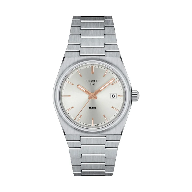 men's field watches with sporty design -PRX 35mm Quartz Silver Dial