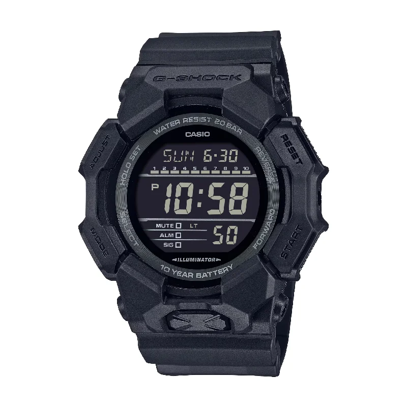 men's Cartier mechanical design watches -CASIO G-SHOCK GD-010-1A1DR STANDARD DIGITAL BLACK WATCH