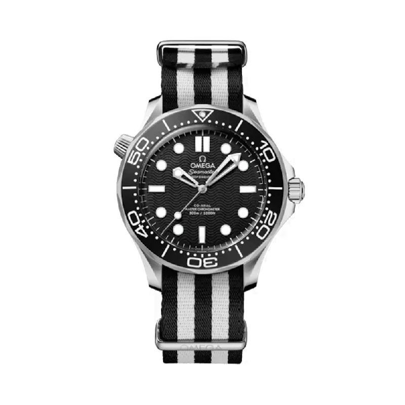 movement-service advice-Seamaster Diver 300M Co-Axial Master Chronometer 40mm - Black on Fabric Strap