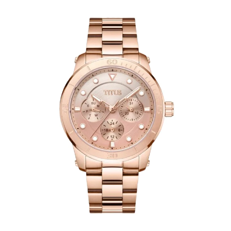 women's mechanical watches with 24-hour design -SOLVIL ET TITUS ASPIRA W06-03147-024 QUARTZ STAINLESS STEEL WOMEN WATCH