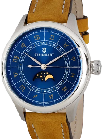 Men's Winter Dress Watches-Marine 42 Moon Phase Zodiac