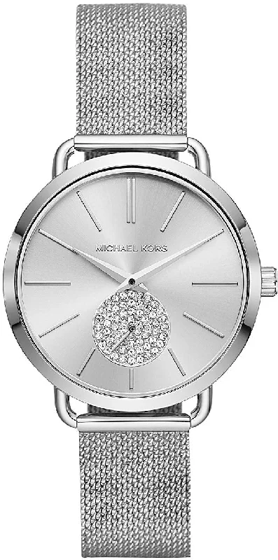 women's Michael Kors luminescent watches -Michael Kors Watch Portia Mesh Ladies