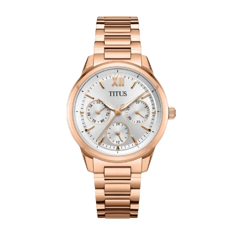 women's mechanical watches with anti-reflective design -SOLVIL ET TITUS FASHIONISTA W06-03346-006 MULTI-FUNCTION QUARTZ WOMEN WATCH