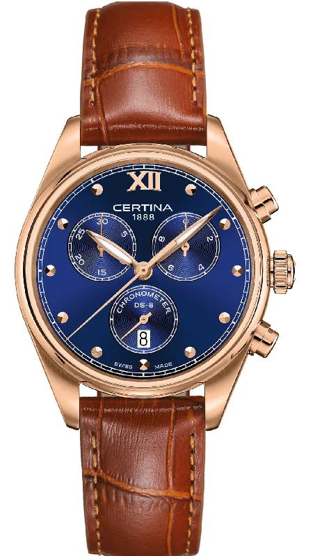 women's Certina monogram engraving watches -Certina DS-8 Lady Chronograph D