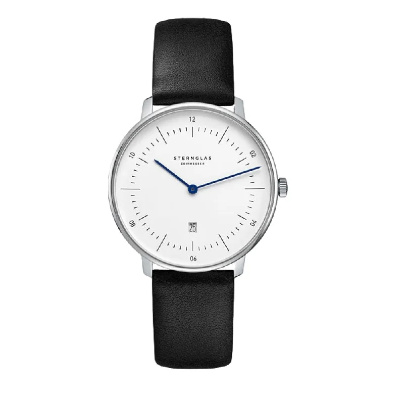 breguet-style numerals-Naos XS White Dial