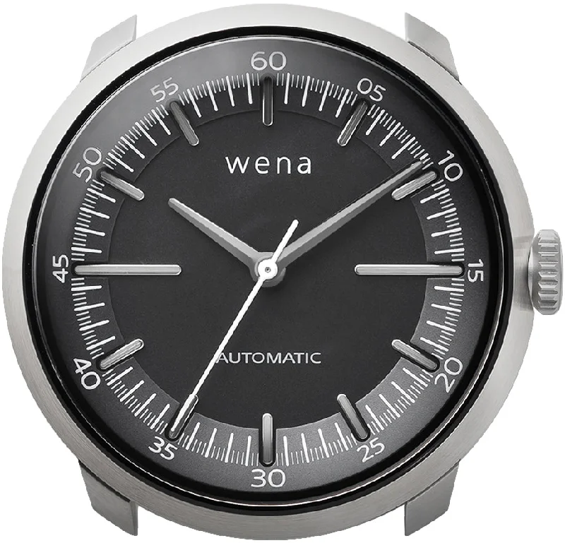 Smart Watches for Mens Social Media Alerts-Wena By Sony Watch Head Mechanical Silver Smart Watches for Mens Social Media Alerts-Wena By Sony Watch Head Mechanical Silver