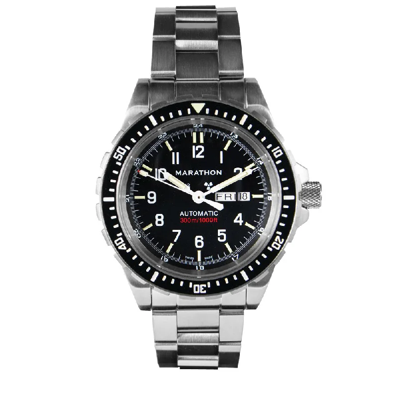 men's field watches with custom engraving style design -Search & Rescue Jumbo Diver's Automatic (JDD) - 46mm