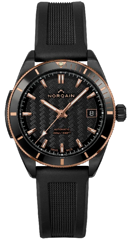 men's mechanical watches with anniversary edition design -Norqain Adventure Sport 37mm DLC Gold men's mechanical watches with anniversary edition design -Norqain Adventure Sport 37mm DLC Gold