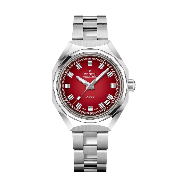 men's GMT watches with LED light design -Defy Revival A3691