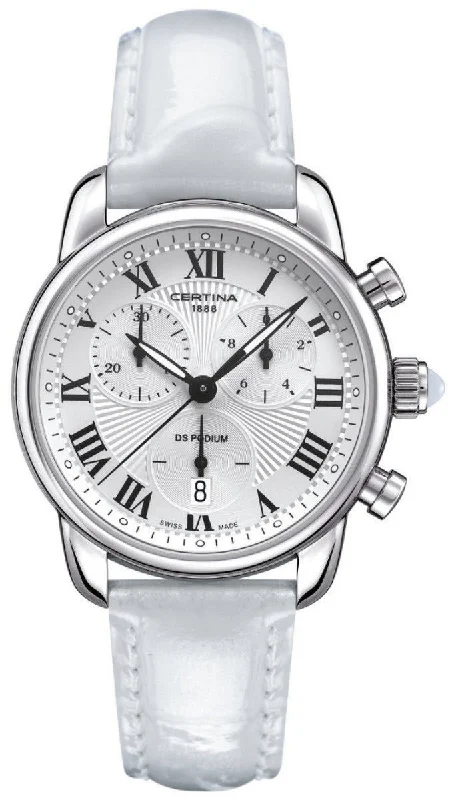 women's Certina concave design watches -Certina Watch DS Podium Lady Chrono Quartz