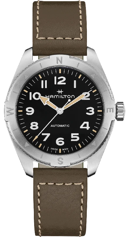 men's mechanical watches with double-domed design -Hamilton Khaki Field Expedition 41mm men's mechanical watches with double-domed design -Hamilton Khaki Field Expedition 41mm