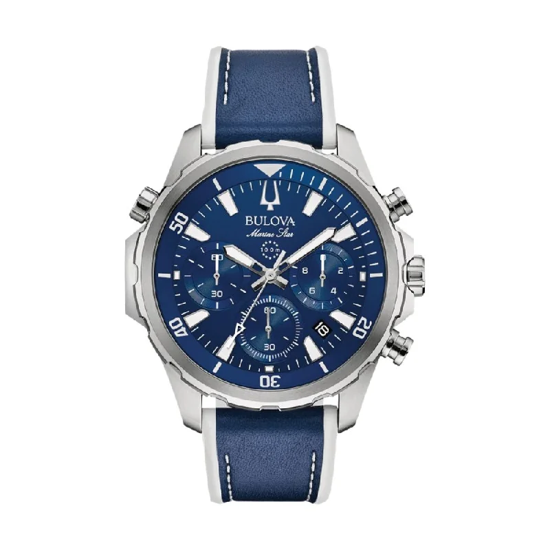 men's rugged field watches -Marine Star Blue Dial