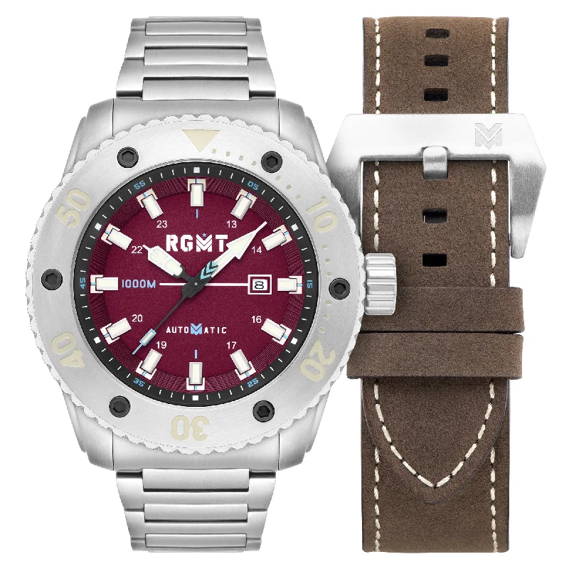 men's skeletonized watches for watch collectors -RGMT All-Brite Automatic Surge Red men's skeletonized watches for watch collectors -RGMT All-Brite Automatic Surge Red