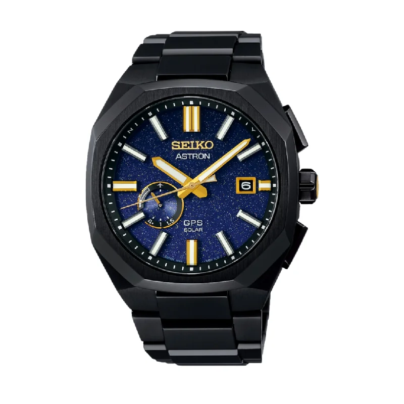 men's Seiko world time design watches -SEIKO ASTRON SSJ021J1 MORNING STAR LIMITED EDITION 3X62 SOLAR GPS MEN WATCH