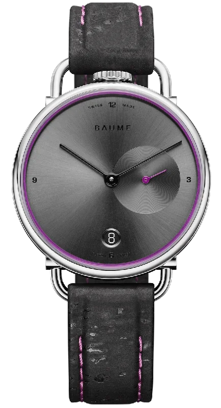 women's mechanical watches with diamonds -Baume Quartz Date Display