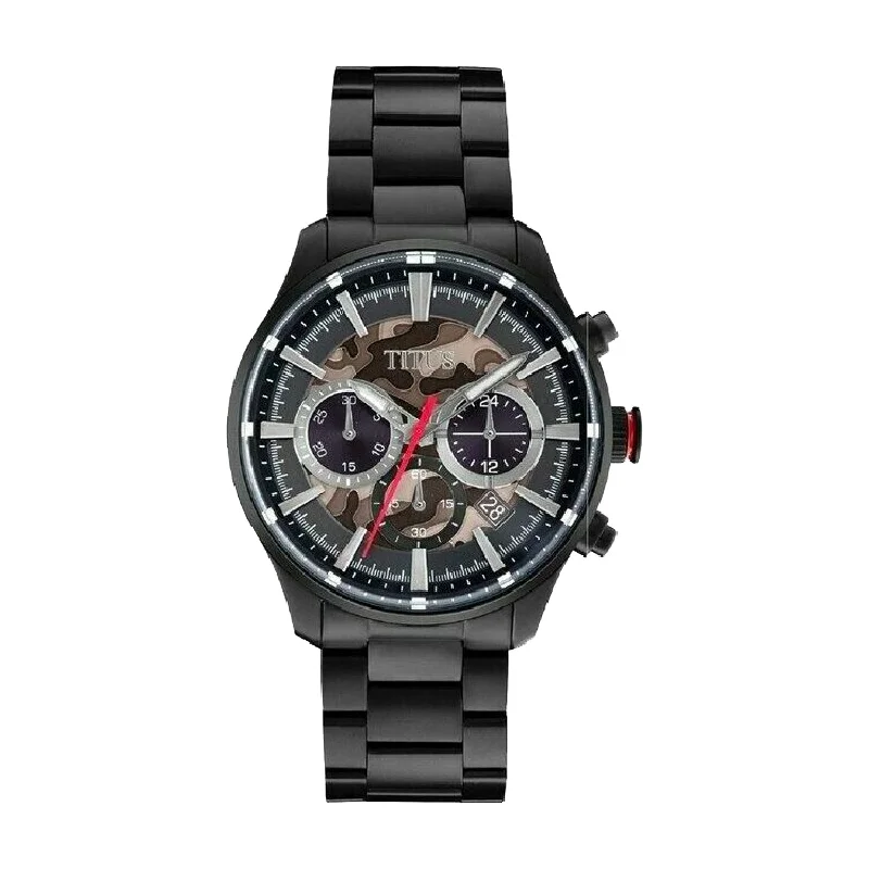 men's digital watches with automatic display function -SOLVIL ET TITUS SABER W06-03287-007 CHRONOGRAPH QUARTZ MEN WATCH