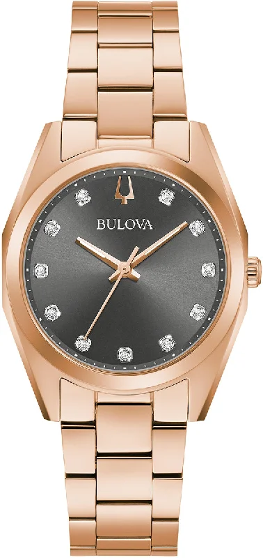 women's Bulova automatic watches -Bulova Surveyor Diamond Ladies