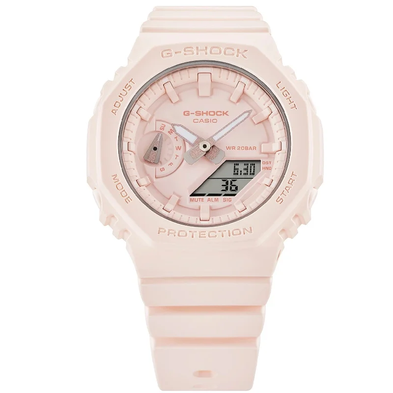 high-performance men's skeletonized watches -G-Shock GMAS2100 Ana-Digi Beige
