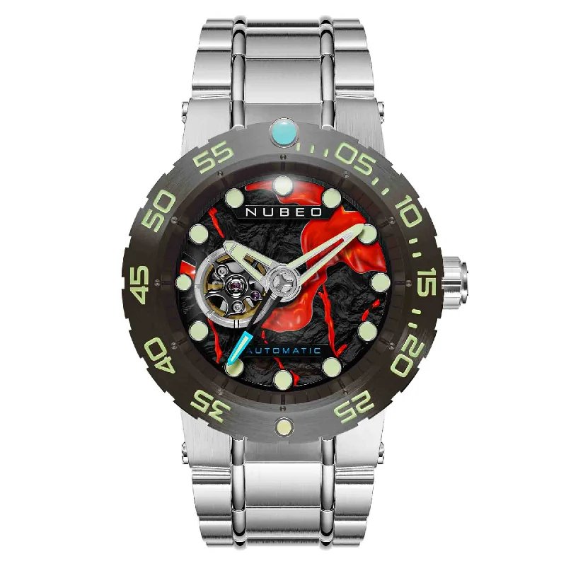 men's skeletonized watches for watch enthusiasts -Nubeo Opportunity Automatic Ash Gray Limited Edition men's skeletonized watches for watch enthusiasts -Nubeo Opportunity Automatic Ash Gray Limited Edition