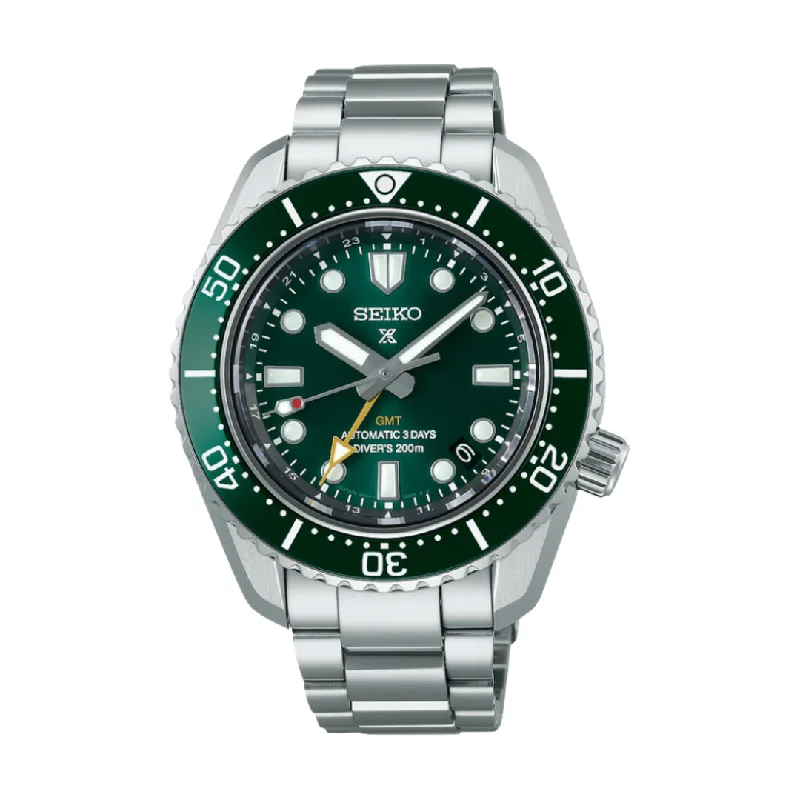 men's dive watches with 12-hour display -SEIKO PROSPEX SPB381J1 AUTOMATIC G.M.T DIVER'S MEN WATCH