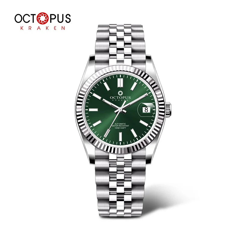 men's climbing watches with GPS -Octopus 36mm Luxury PT5000 Automatic Watch