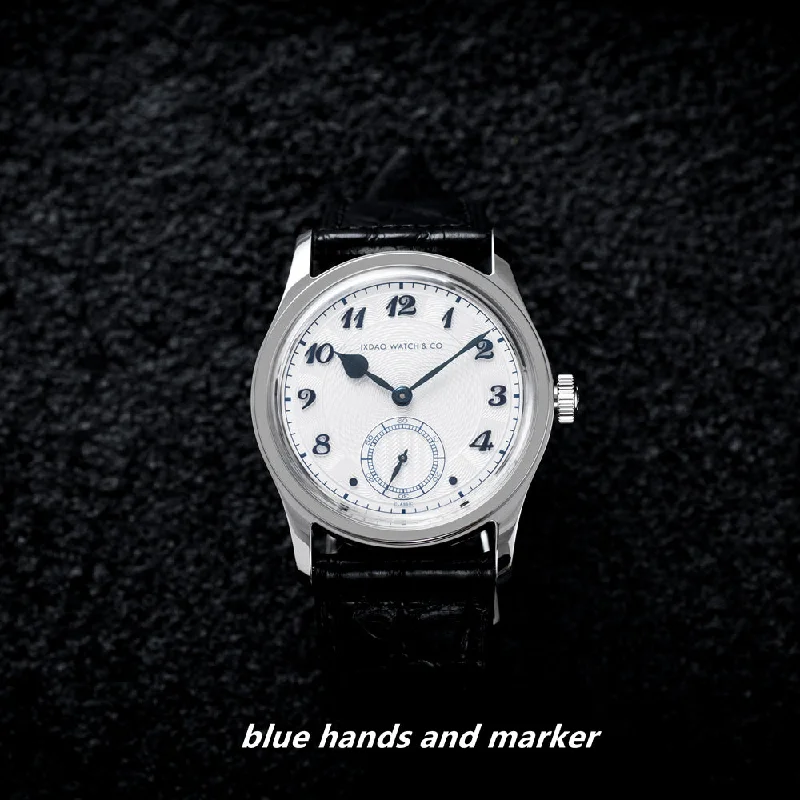 White Dial - Blue Hands