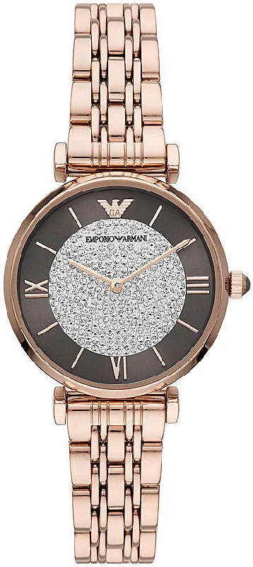 Emporio Armani Watch Two-Hand Rose Gold Ladies
