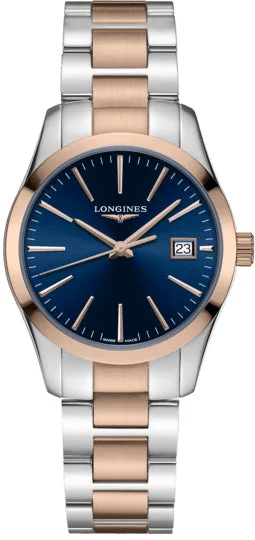 women's Longines logo engraving design watches -Longines Conquest Classic Ladies