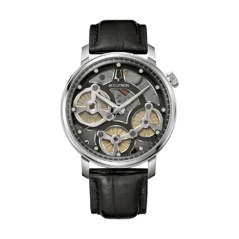 men's dive watches with dual time zone style -Spaceview Evolution Black Dial