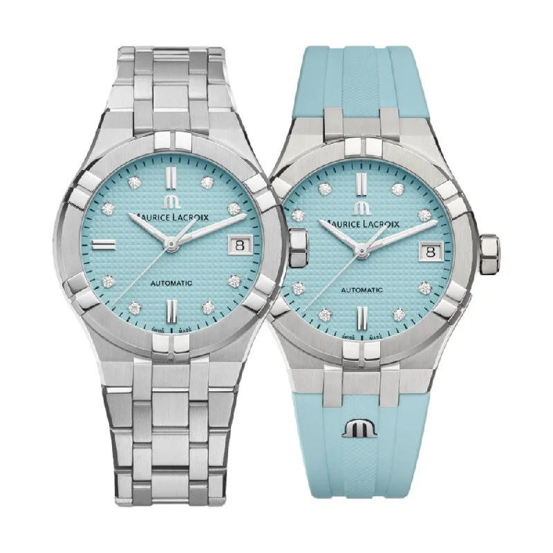 men's GMT watches for casual wear -Aikon Automatic Limited Summer Edition 35 mm - Turquoise