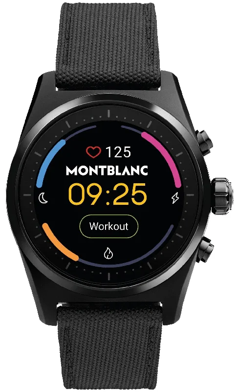 Smart Watches for Mens Exquisite-Montblanc Watch Summit Lite Aluminium Black Smartwatch D