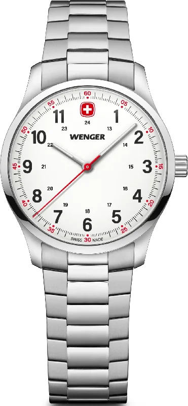 women's mechanical watches with moon phase design -Wenger City Sport 34