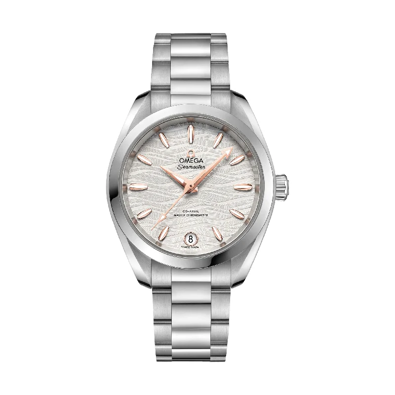 men's dive watches with anniversary edition -Seamaster Aqua Terra 150M Co-Axial Master Chronometer 34mm - Silver on Bracelet men's dive watches with anniversary edition -Seamaster Aqua Terra 150M Co-Axial Master Chronometer 34mm - Silver on Bracelet