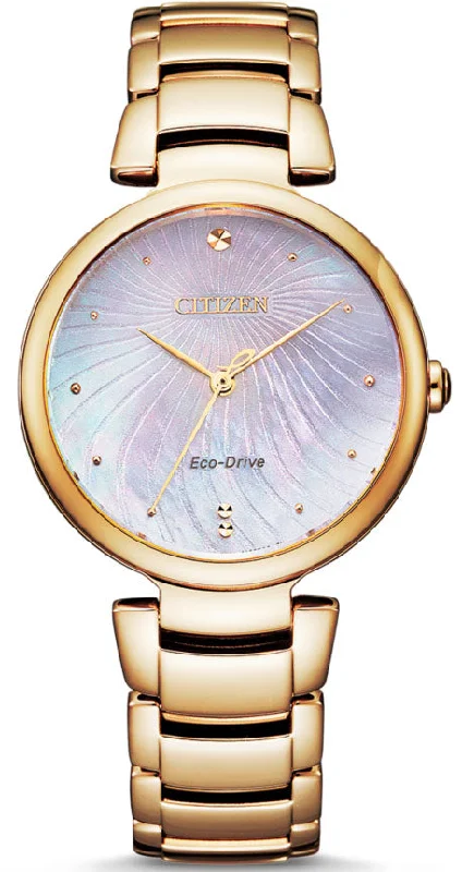 women's Citizen with nylon straps -Citizen Dress Eco Drive Ladies