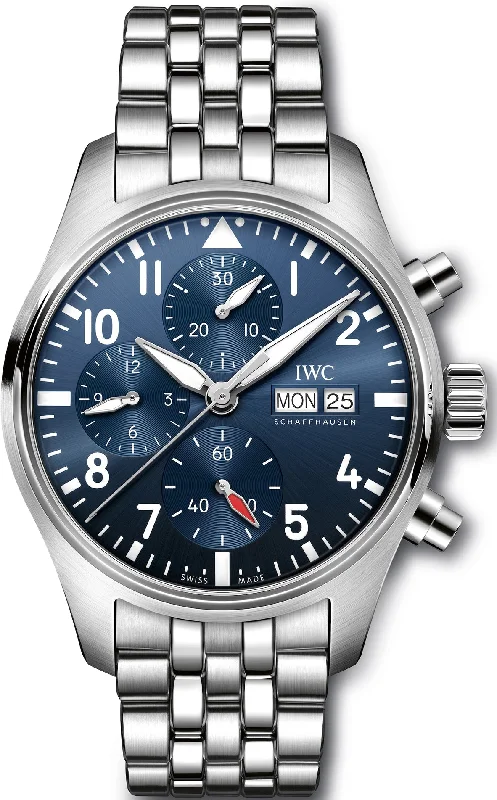 men's chronograph watches with manual style design -IWC Pilots Chronograph 41